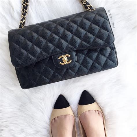 black leather chanel purse - chanel calfskin vs lambskin.